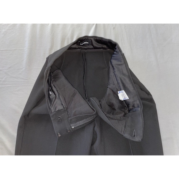 Express Gold Buttoned Skinny Fit Chino Trouser Pants. Black, Tag 8L. EUC!! - Picture 7 of 9